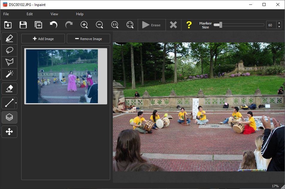 The easiest way to remove moving objects and people from your digital photographs